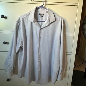 Van Heusen White Casual Button Down Shirt Slim Fit